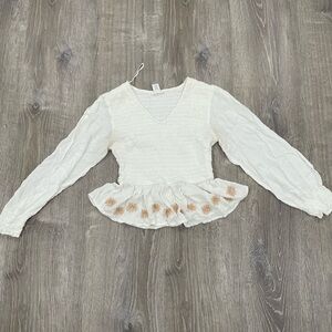 White Japna Blouse Juniors